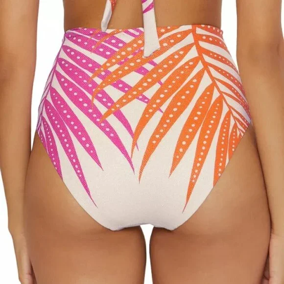 Trina Turk 'Sheer Tropics' Ultra High-Waist Bikini Bottom, Multicolor - Picture 3 of 3